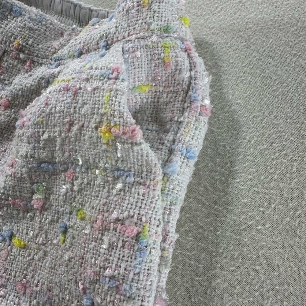Janie and Jack Boucle Pastel Girl's Shorts Sz 12-18 Mo